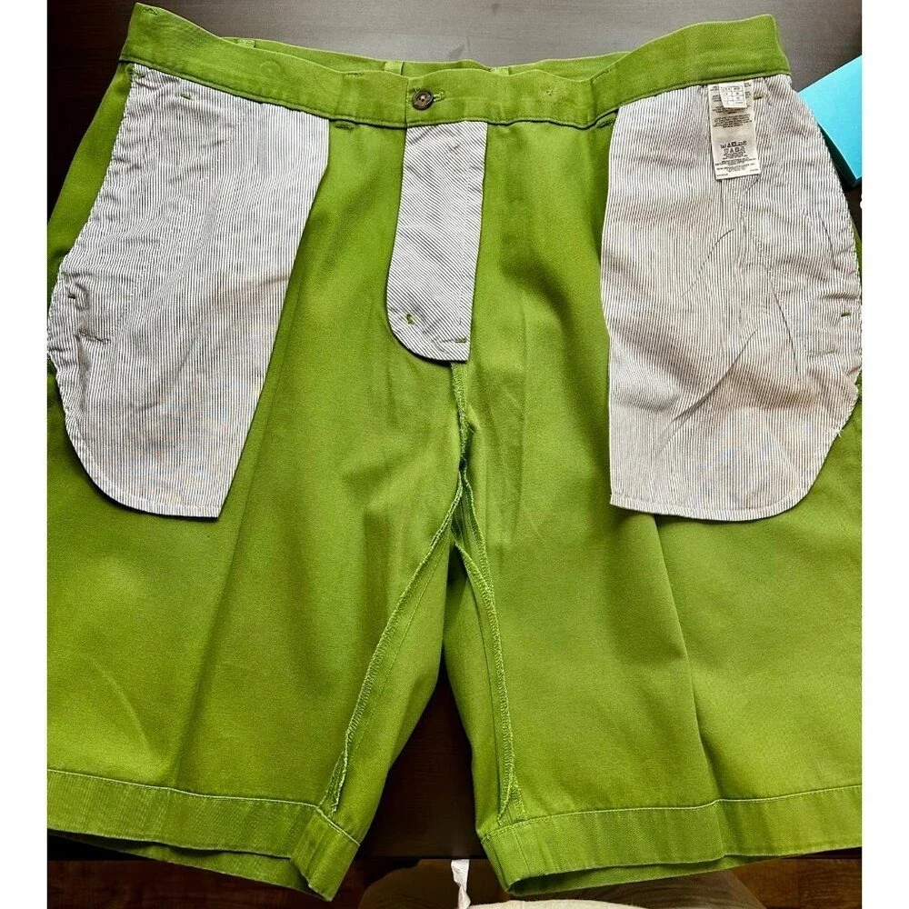 Brooks Brothers‎ 346 Shorts Mens W38 Chino Classic Fit Preppy Old Money Green